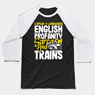 Funny Trainspotter Trainspotting Gift Idea Baseball T-Shirt